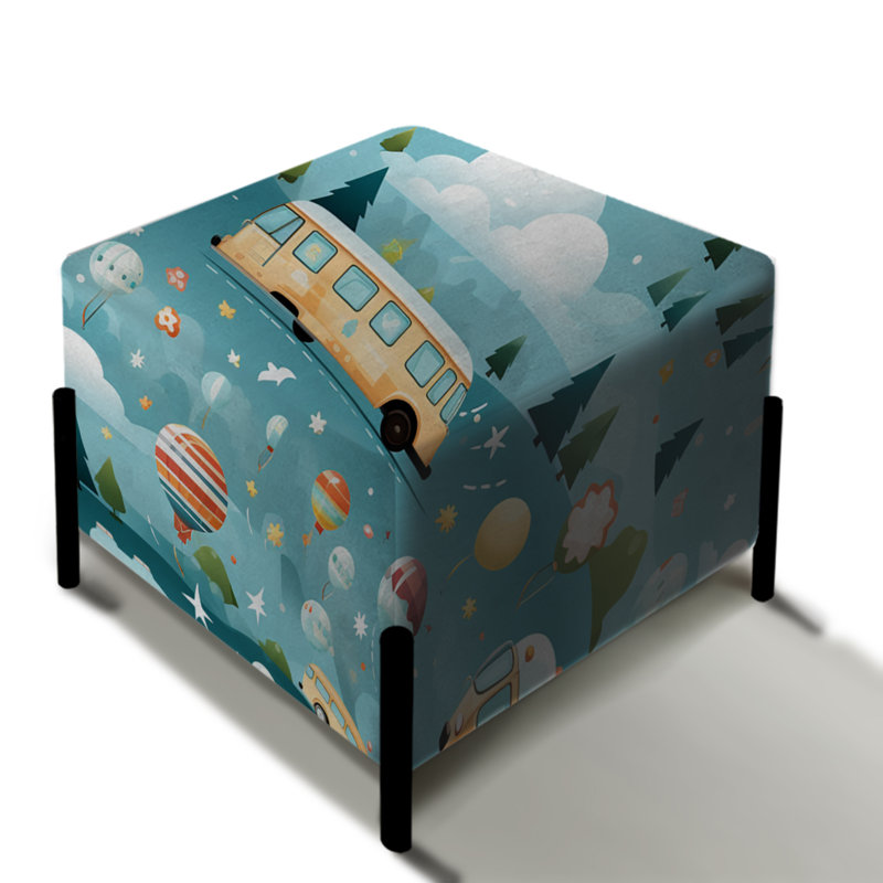 Design Art Bus To School Parade For Children's Room - Kids Bedroom ...